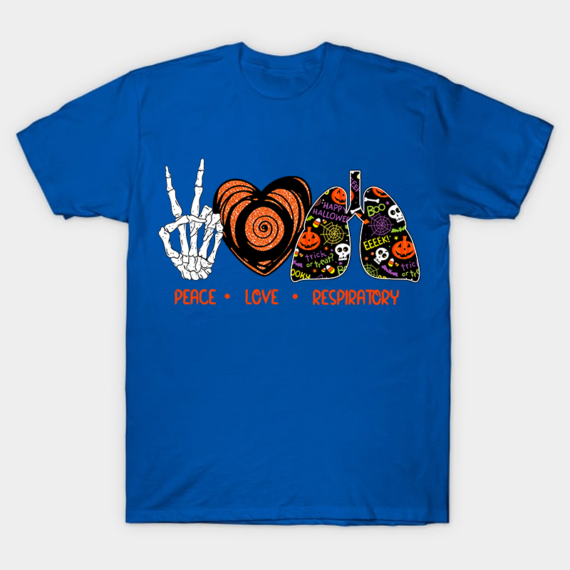 Peace Love Respiratory Nurse T-Shirt