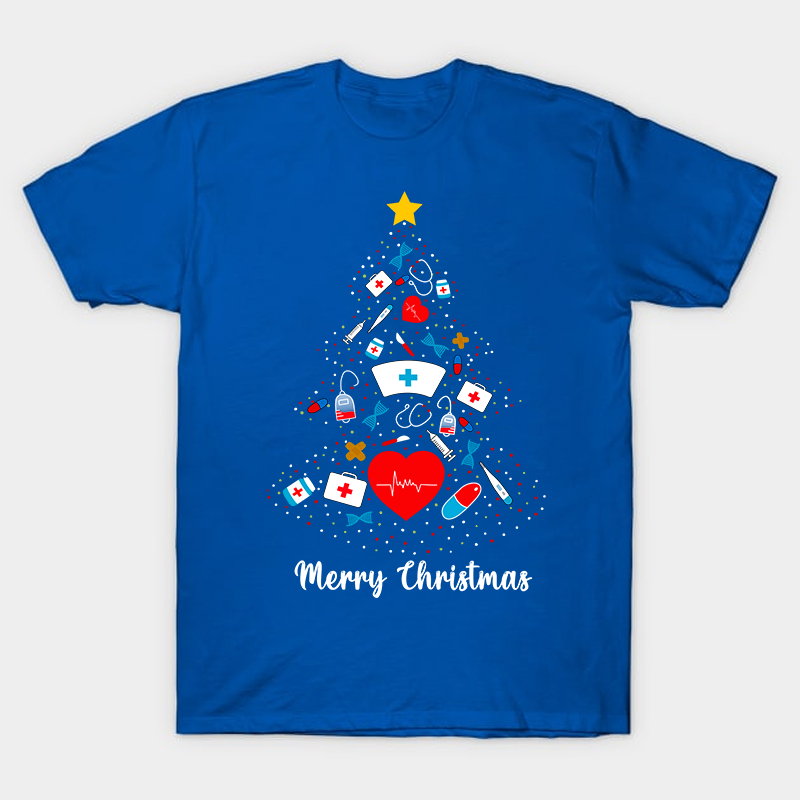 This Is The Nurse's Christmas Tree Nurse T-Shirt
