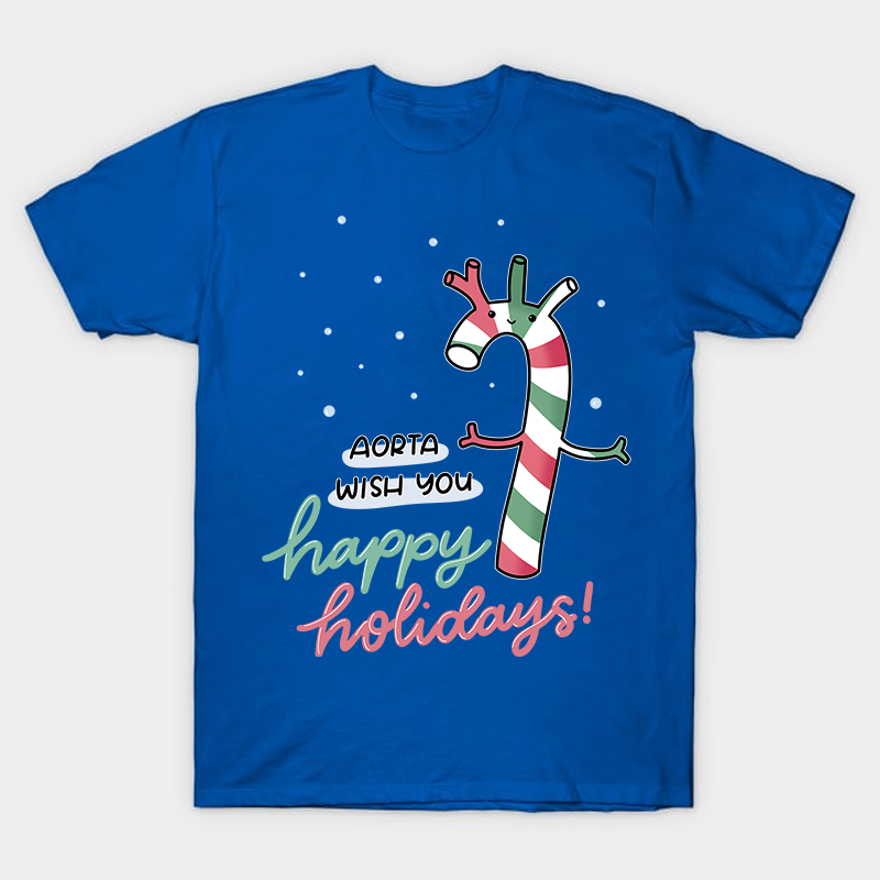 Aorta Wish You Happy Holidays Nurse T-Shirt