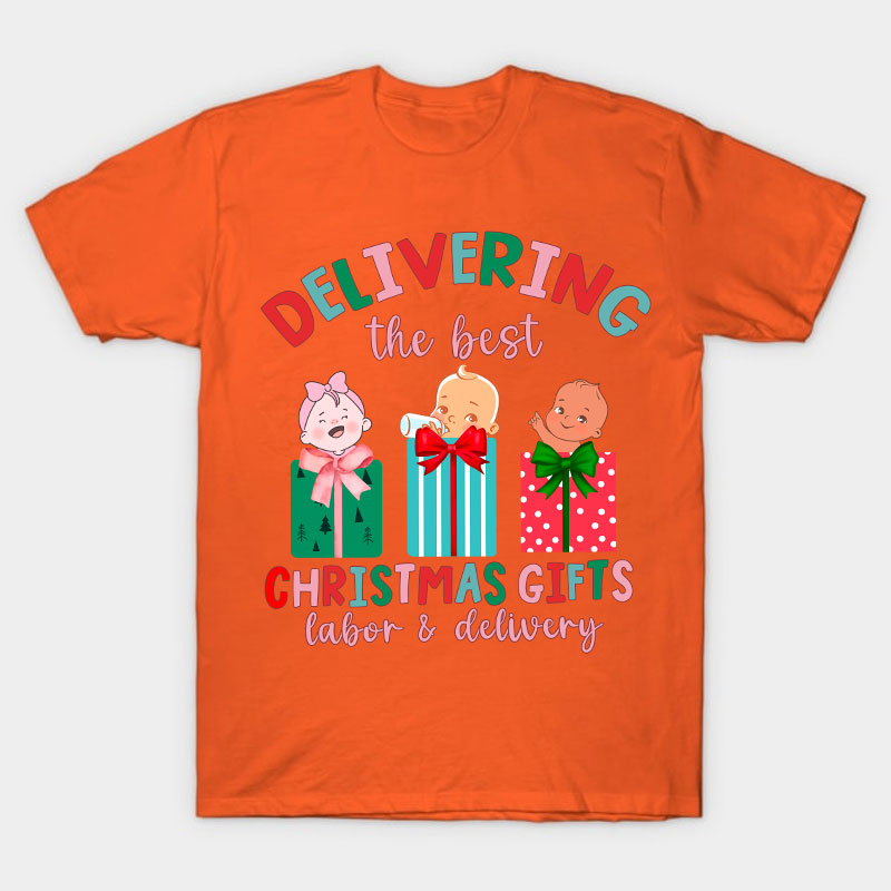 Delivering The Best Christmas Gifts Nurse T-Shirt