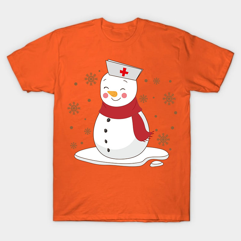 Cute Snowman Nurse T-Shirt