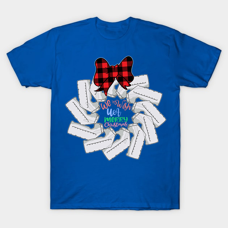 We Wish Merry UA Christmas Nurse T-Shirt