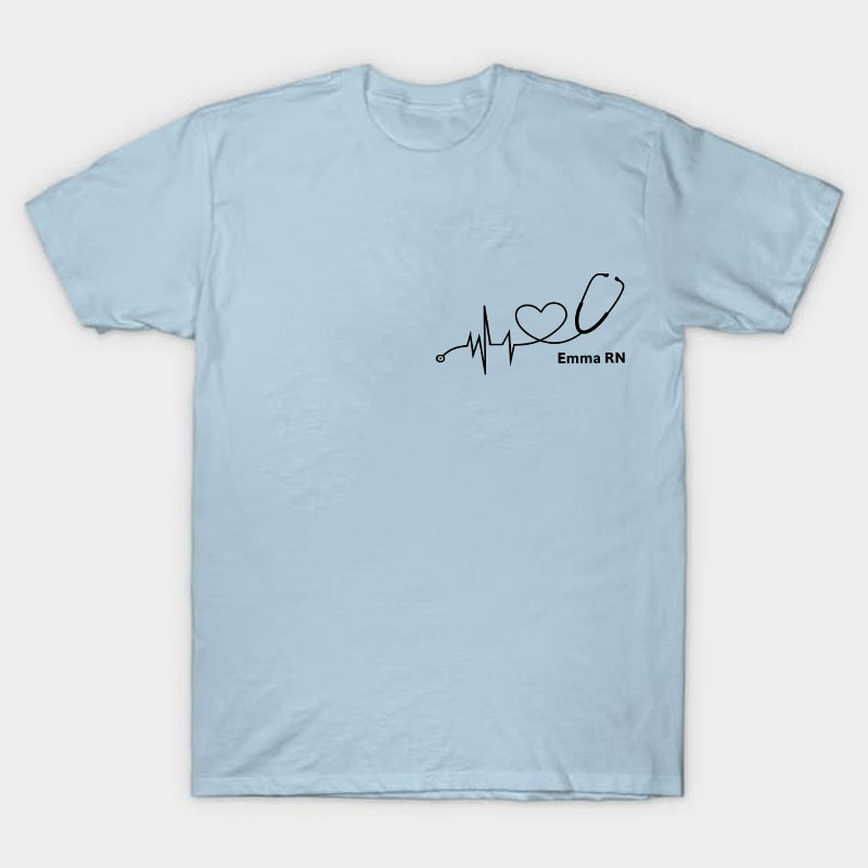 Personalized Name And Job Title Nurse T-Shirt