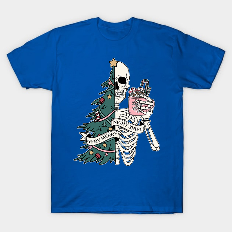 Very Merry Night Shift Nurse T-Shirt