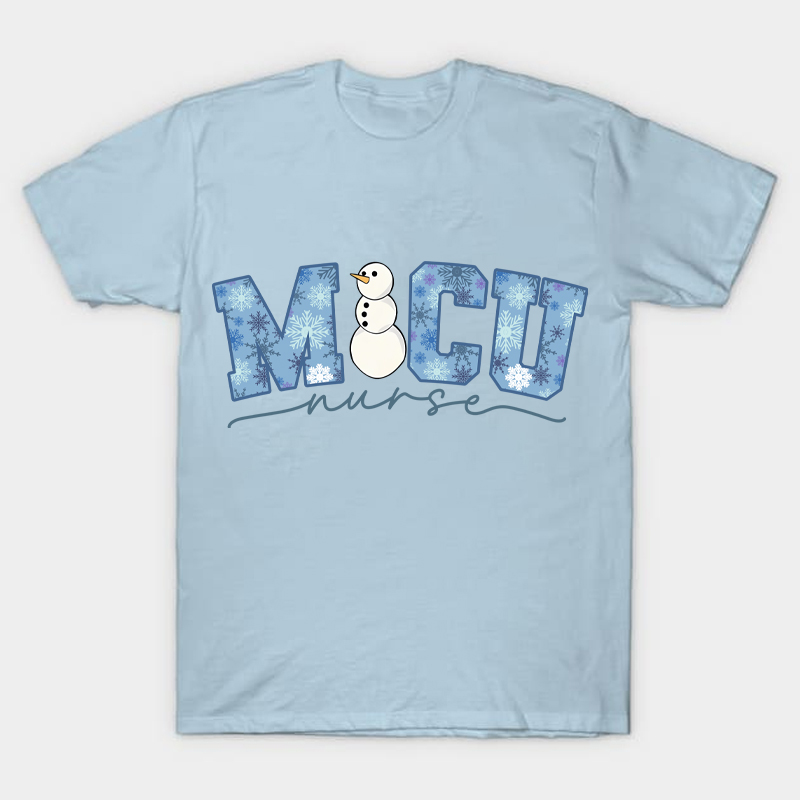 Personalized Snowflakes Nurse T-Shirt