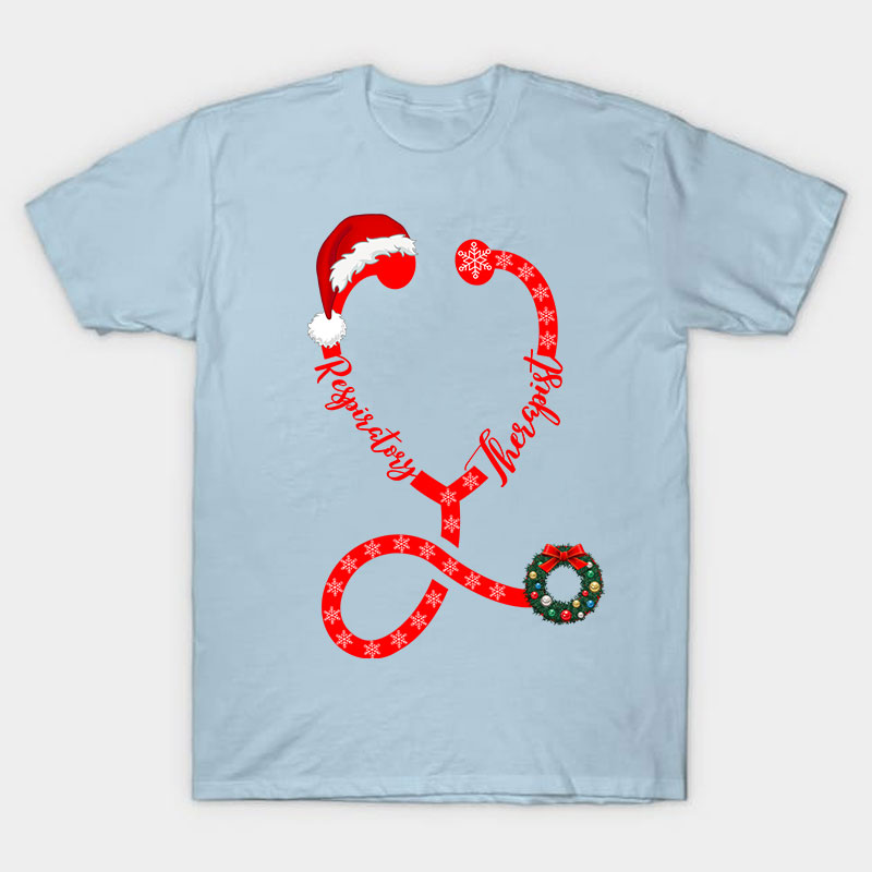 Personalized Christmas Stethoscope Nurse T-Shirt