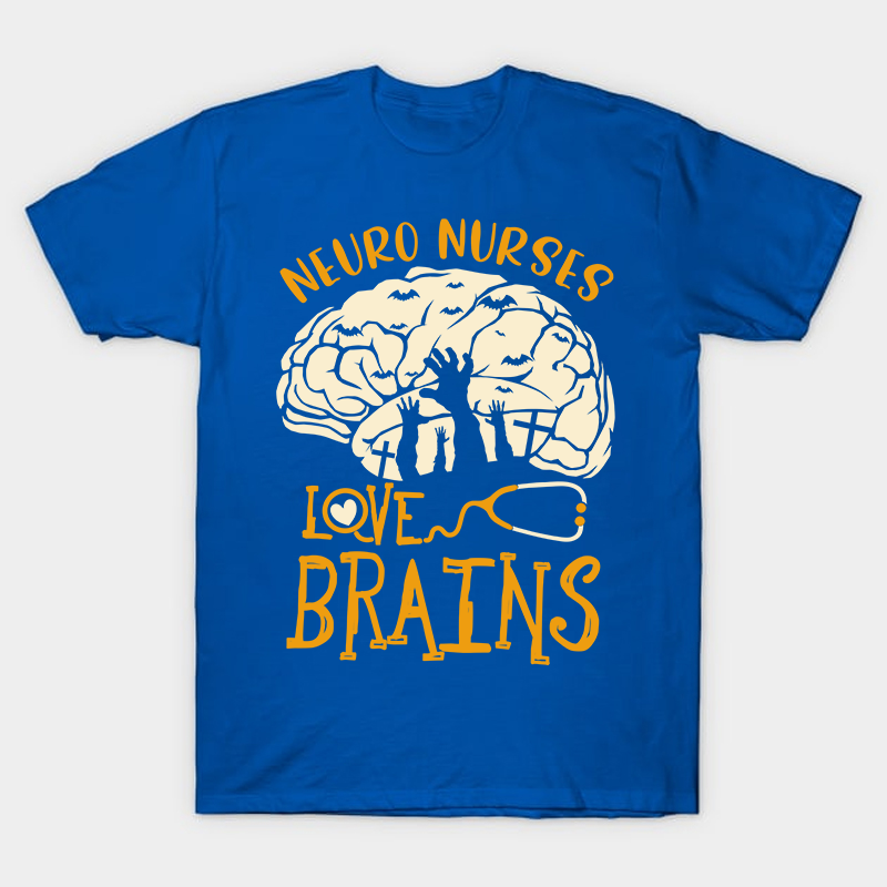 Neuro Nurses Love Brains Nurse T-Shirt
