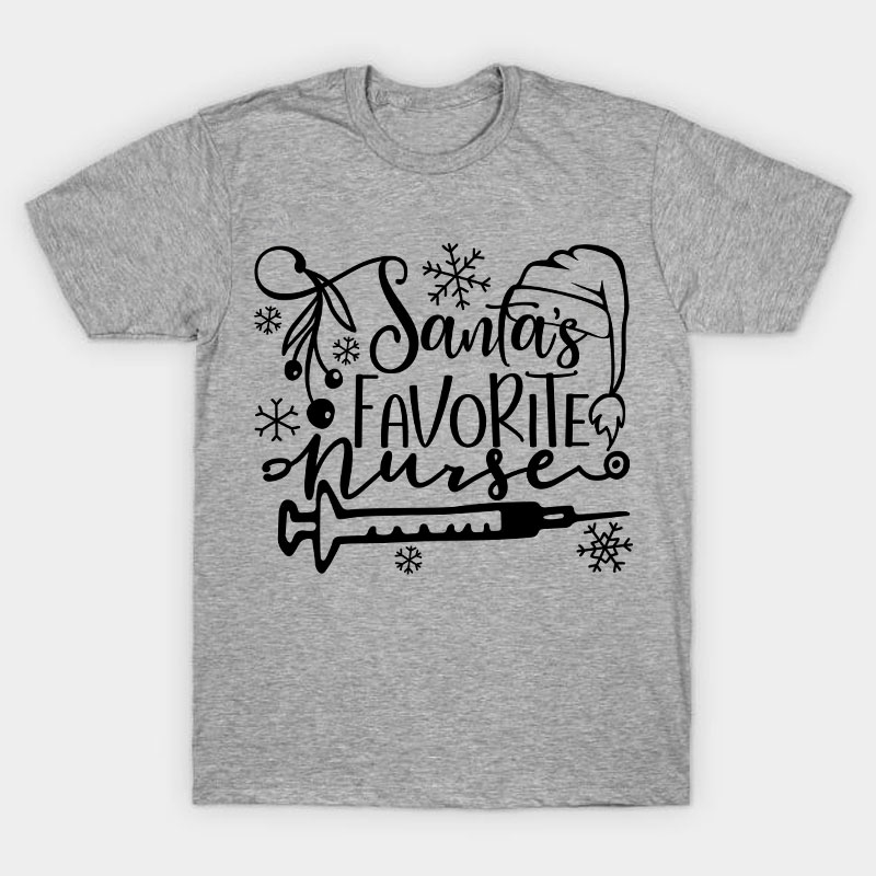 Santa's Favorite Nurse T-Shirt