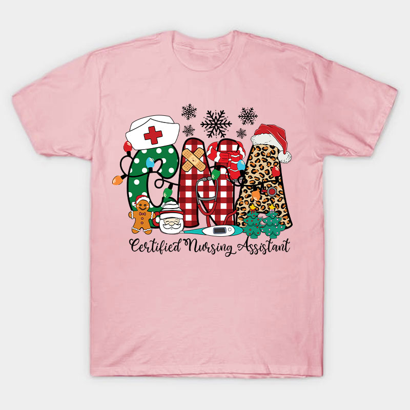 Personalized Christmas Style Nurse T-Shirt