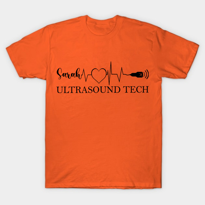 Personalized Name Ultrasound Tech Nurse T-Shirt