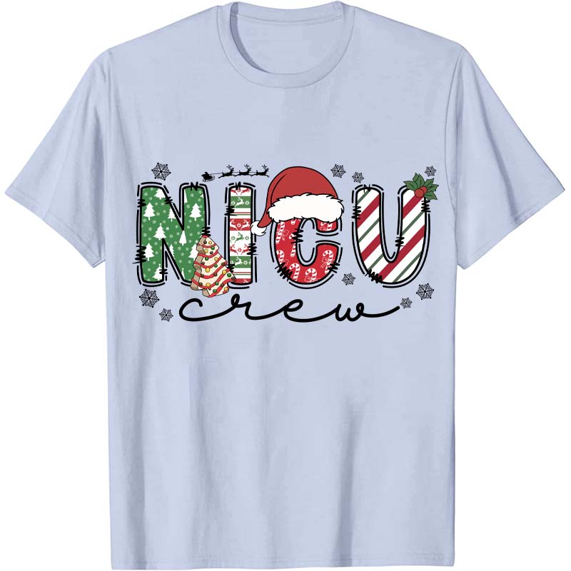 Personalized Christmas Crew Nurse T-Shirt