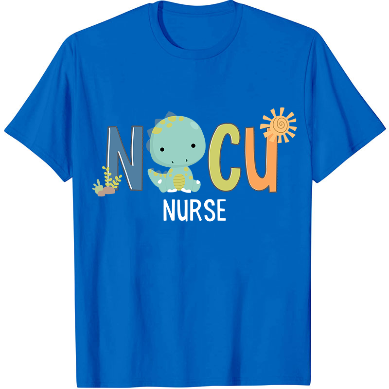NICU Cute Dinosaur Nurse T-Shirt