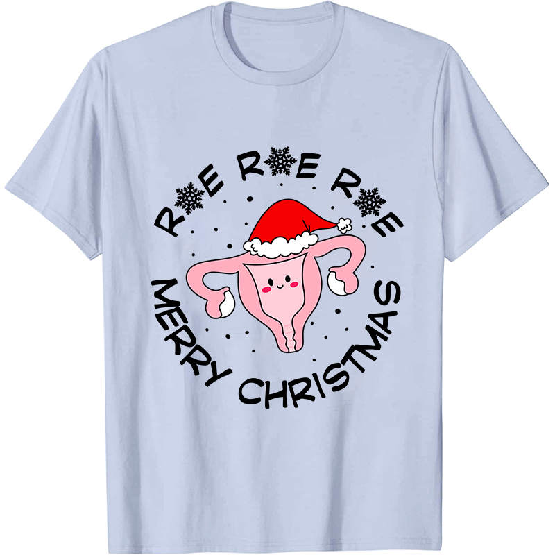 Roe Roe Merry Christmas Nurse T-Shirt