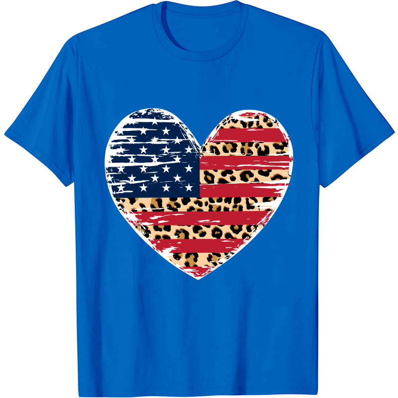 Independence Day Heart Flag Nurse T-Shirt