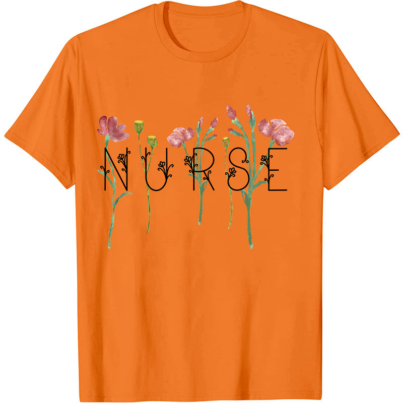 Wildflowers Nurse T-Shirt