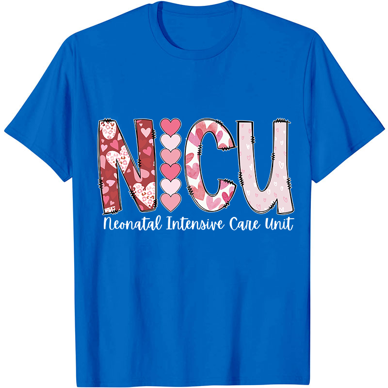 Valentines Neonatal Intensive Care Unit Nurse T-Shirt