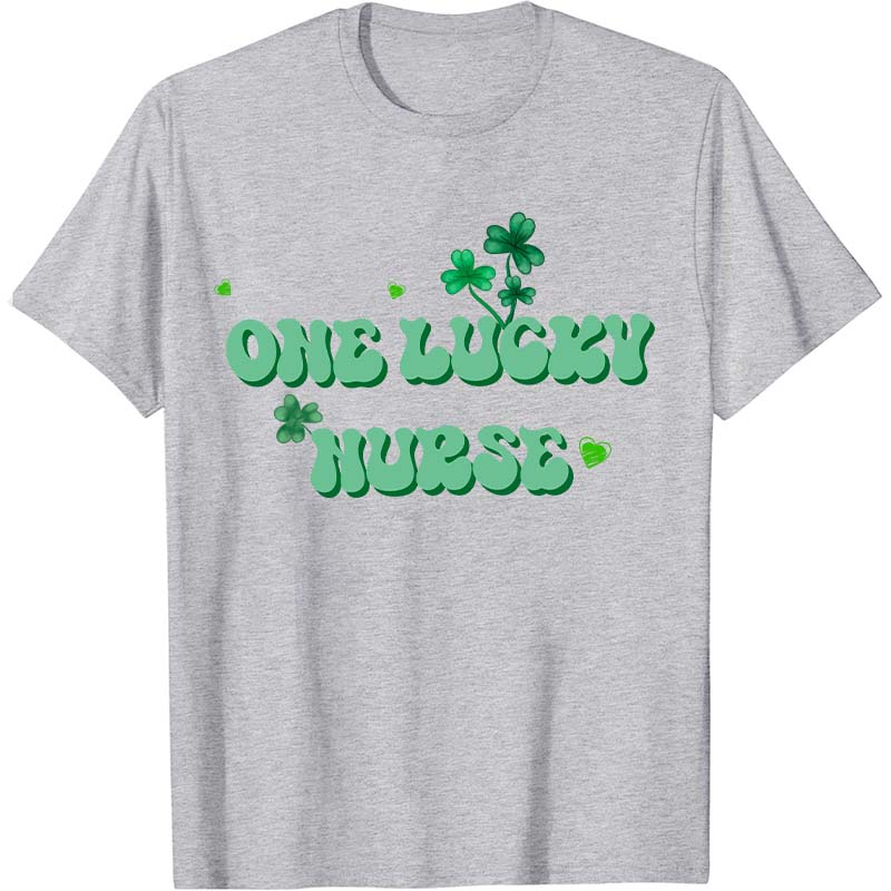One Lucky Nurse Check Nurse T-Shirt