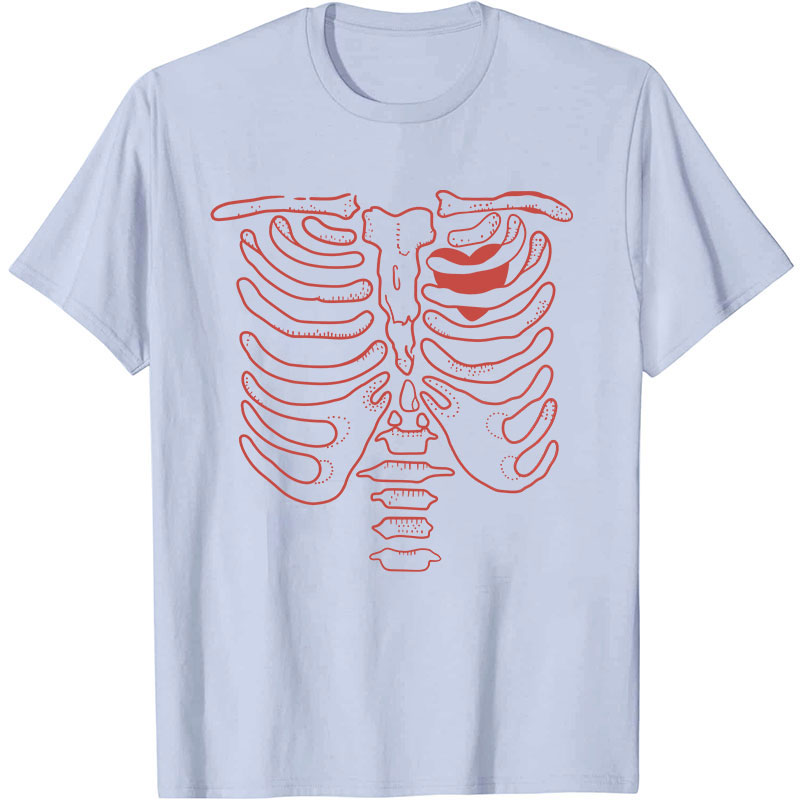 Skeleton Heart Nurse T-Shirt