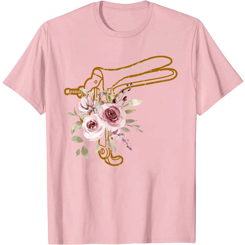 Floral Speculum Nurse T-Shirt