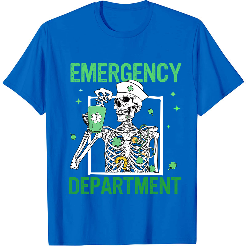 Emergency Department St Patricks Day Nurse T-Shirt