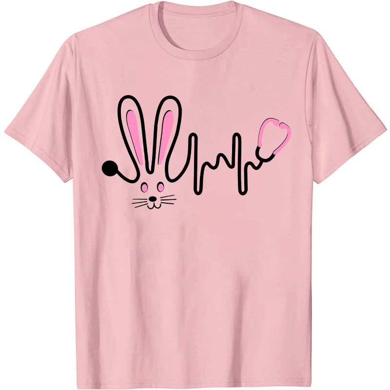 Easter Bunny Stethoscope Nurse T-Shirt