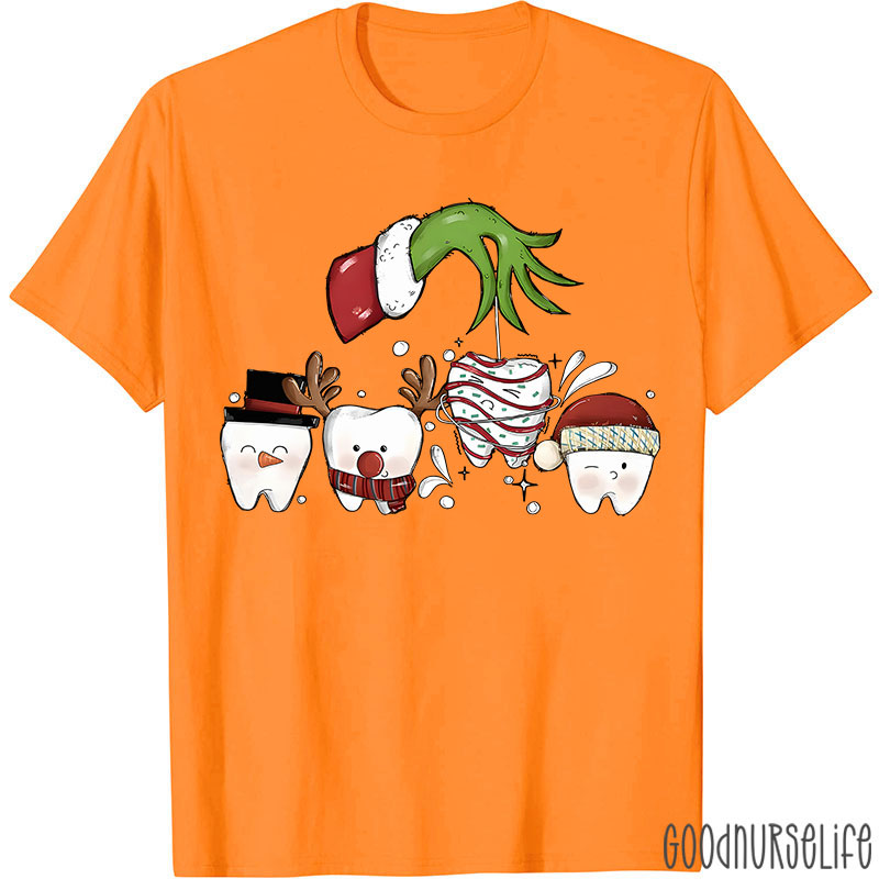 Christmas With Dental Squad Nurse T-shirt