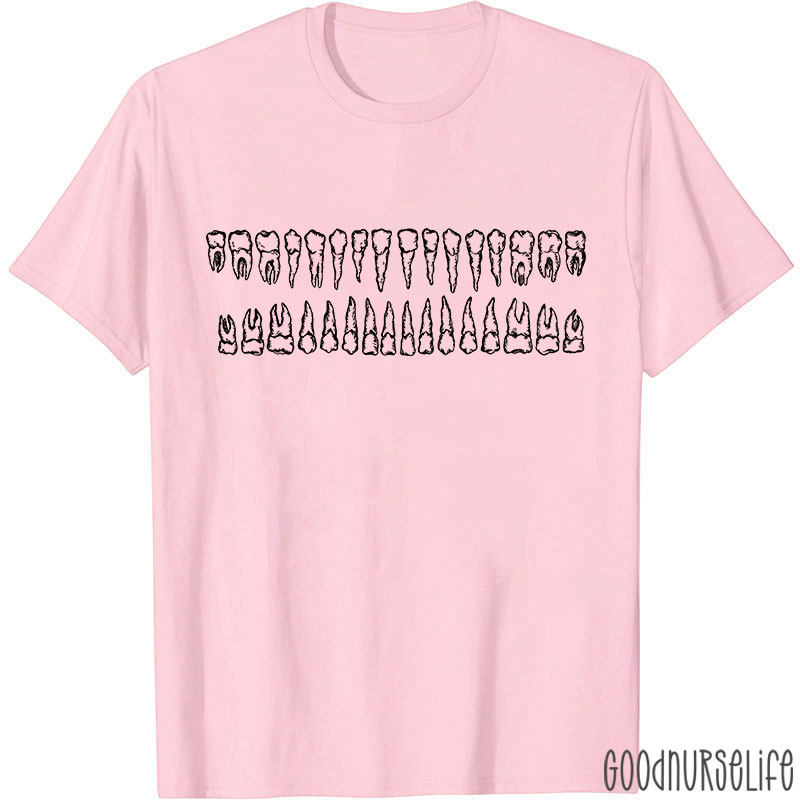 Types of Teeths Dental Nurse T-shirt
