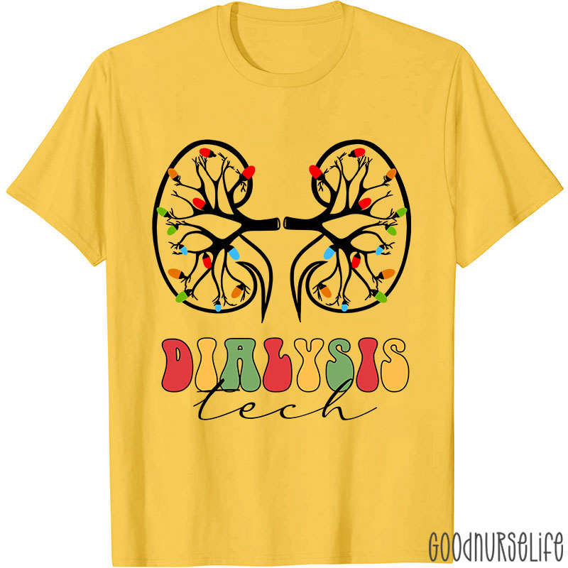 Christmas Dialysis Tech Nurse T-shirt