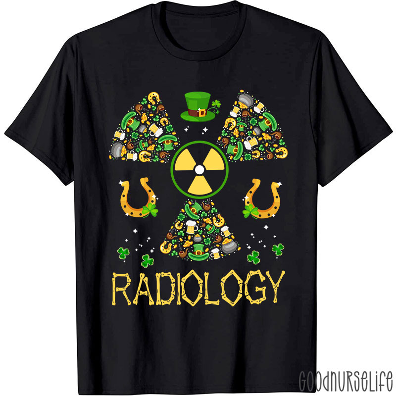 Lucky Radiology St Patricks Day Nurse T-Shirt