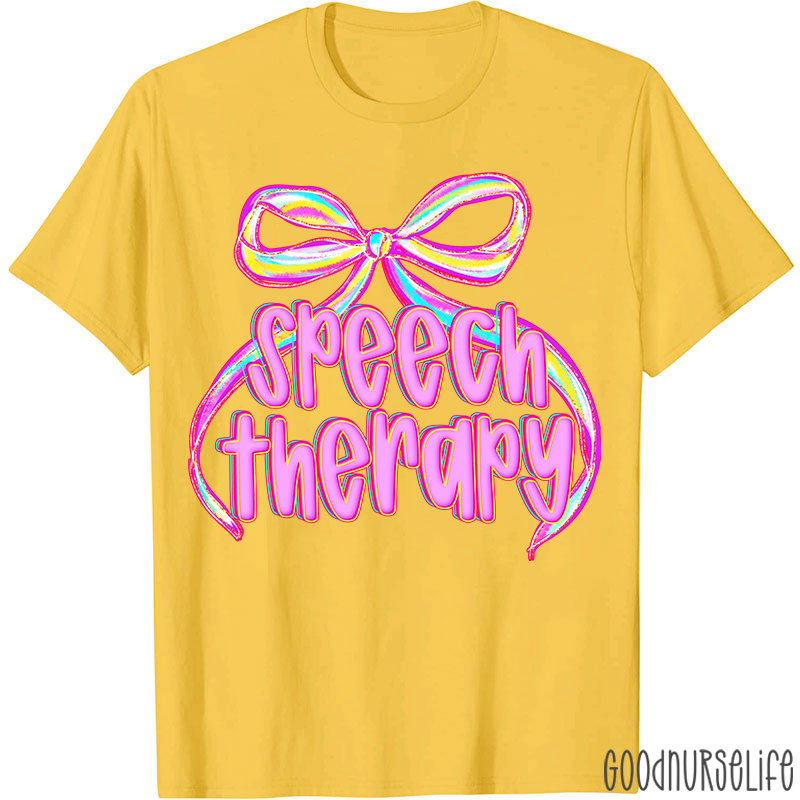 Coquette Bow Speech Therapy T-Shirt