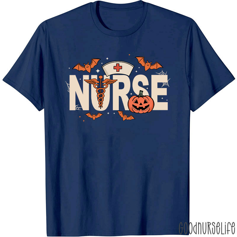 Spooky Season Halloween Nurse T-Shirt