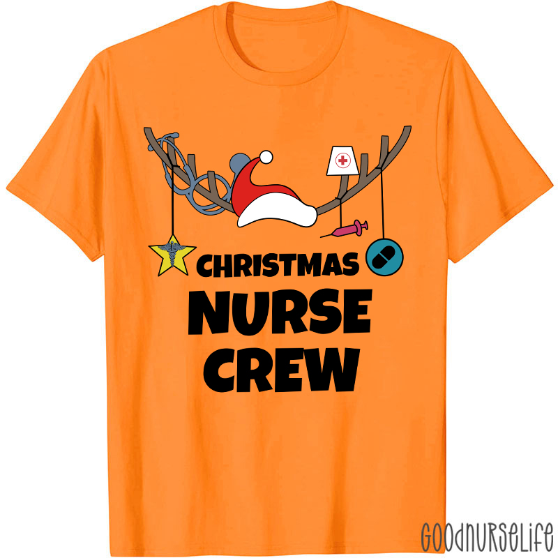 Antlers Nurse Christmas T-Shirt