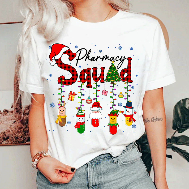 Christmas Pharmacy Squad Nurse T-shirt