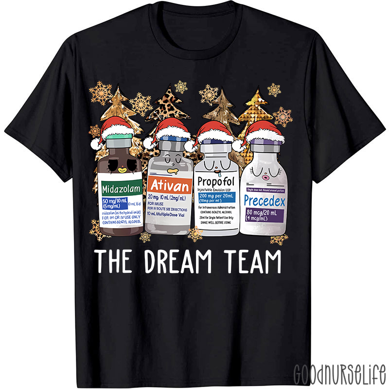 The Dream Team Christmas Nurse T-shirt