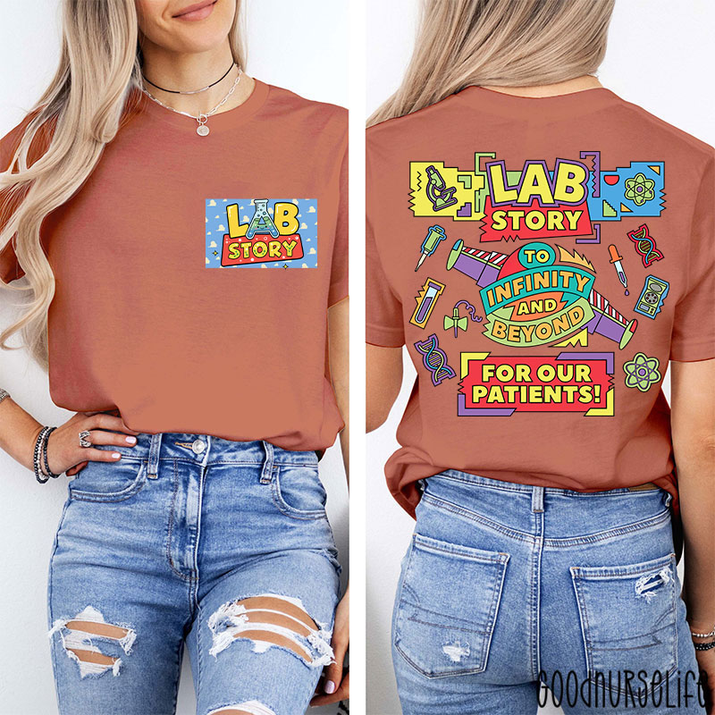 Lab Week Lab Story To Infinity And Beyond Two Sided T-Shirt