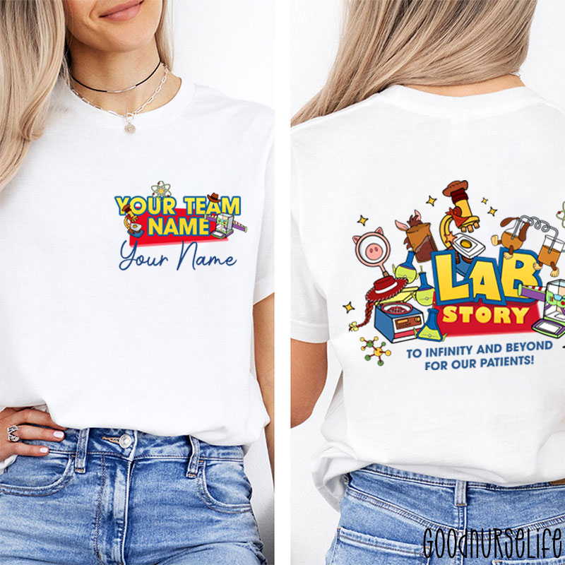 Personalized Laboratory Team Lab Week 2026 Two Sided T-Shirt