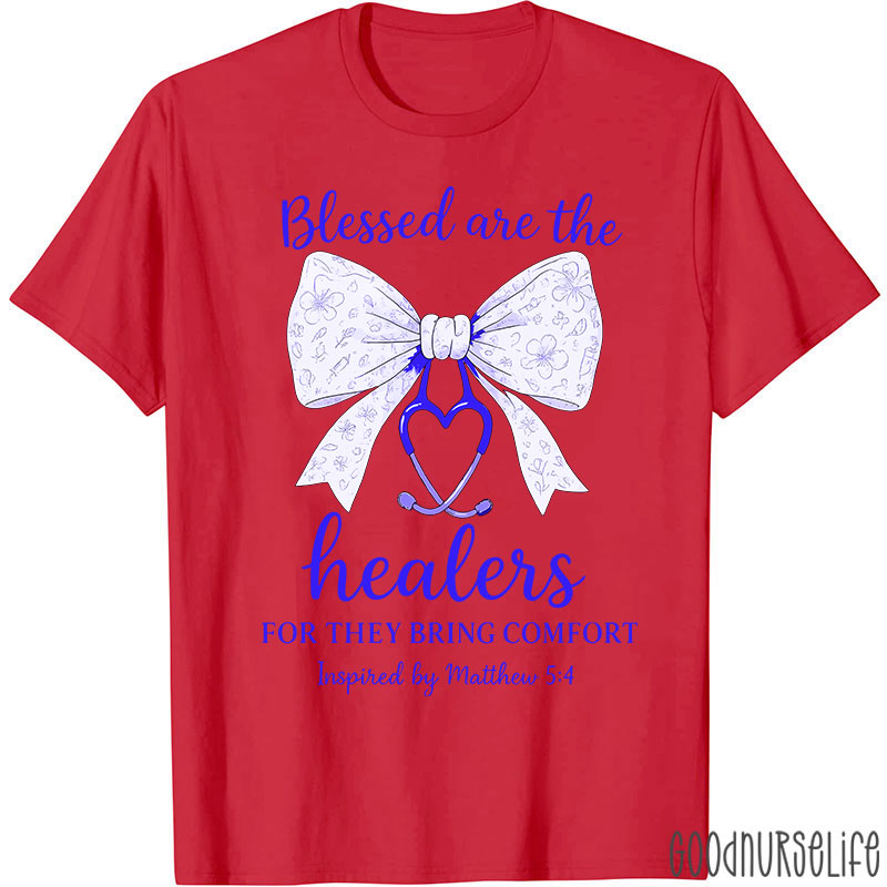Personalized Bow Tie Blessed Are The Healers For They Bring Comfort Matthew T-shirt