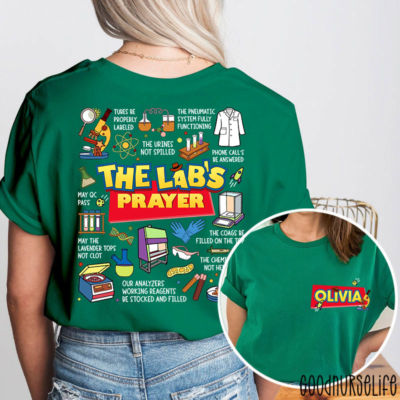 Personalized The Lab's Prayer Lab Week Two Sided T-Shirt