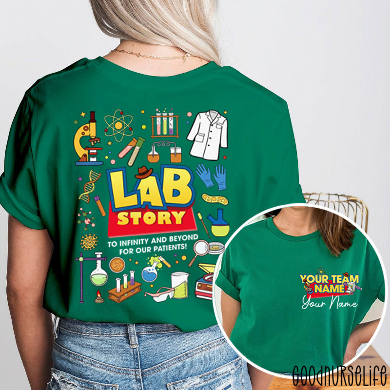 Personalized Name To Infinity And Beyond Two Sided T-Shirt