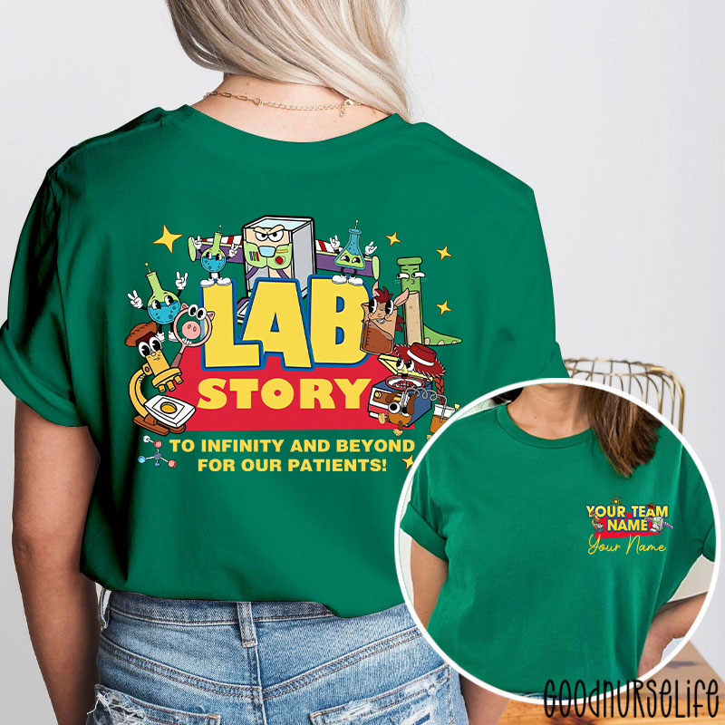 Personalized Lab Week 2026 Lab Story Two Sided T-Shirt