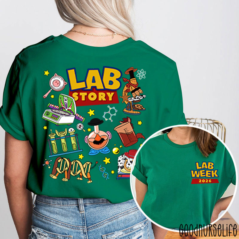 Laboratory Team Lab Story Lab Week 2026 Two Sided T-Shirt