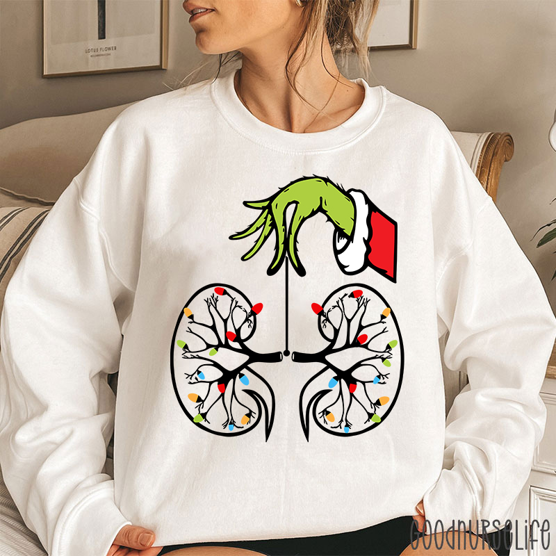 Kidney With Lights Christmas Sweatshirt