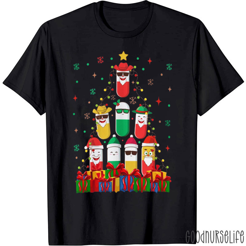 Pharmacy Christmas Tree T-Shirt