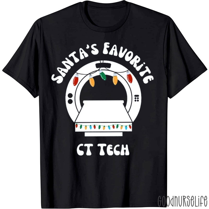 Santa's Favorite CT Tech Xmas T-Shirt