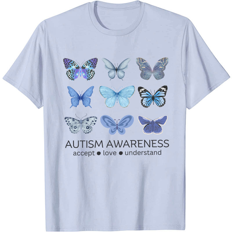 Autism Awareness Butterfly Nurse T-Shirt