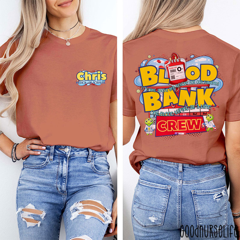 Personalized Lab Week Lab Tech Two Sided T-Shirt