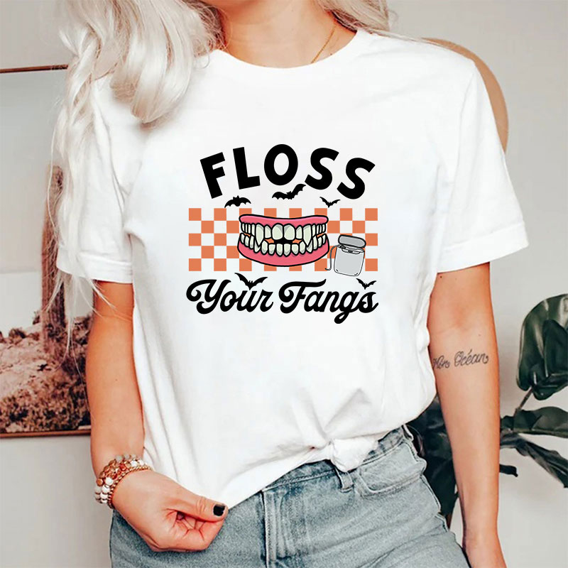 Floss Your Fangs Halloween T-Shirt