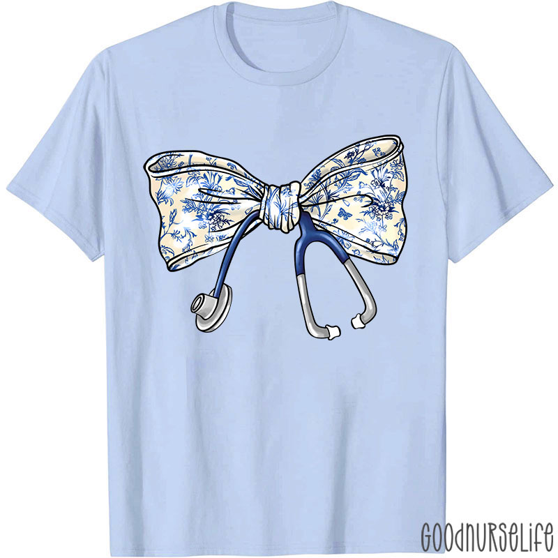 Stethoscope Bow Nurse T-Shirt
