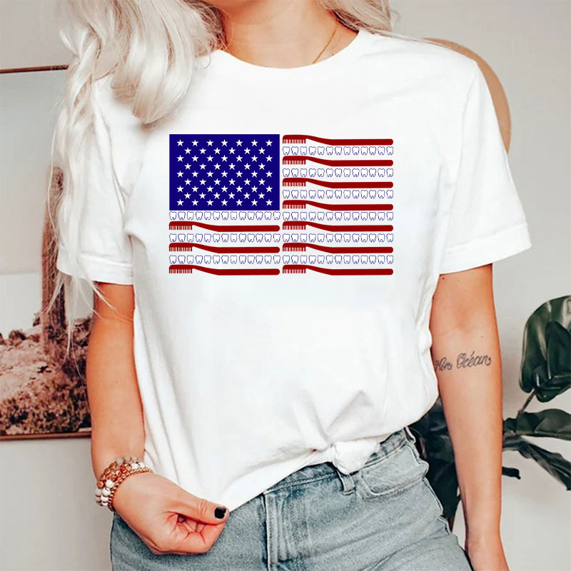 Dental Hygienist Patriotic T-Shirt
