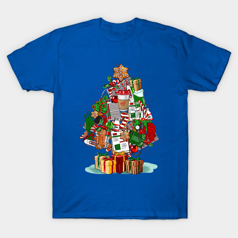 Nurse Christmas Tree Nurse T-Shirt